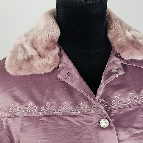 Dar Fure zipped lined pocketed jacket faux fur - Picture 2 of 5